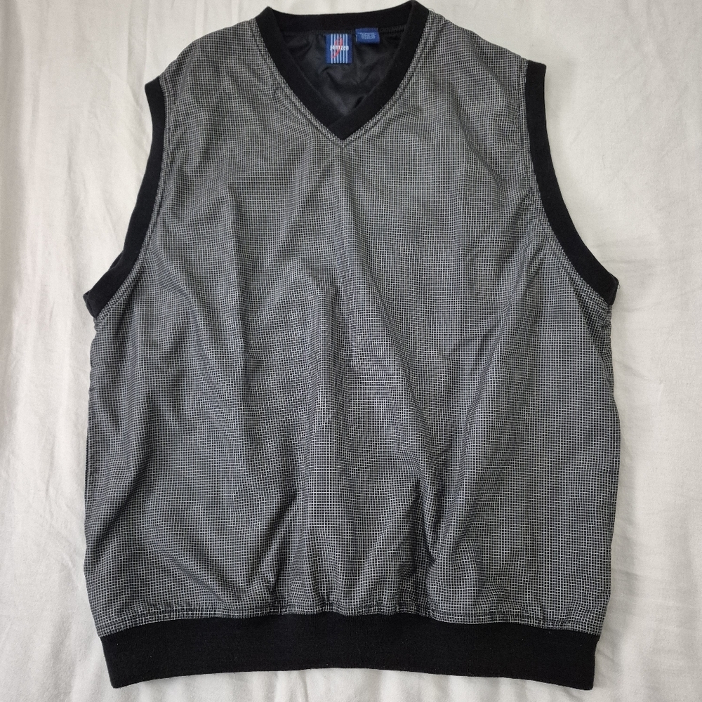 Jantzen Mens Golf Pullover Windbreaker Vest  With Pockets - Size M